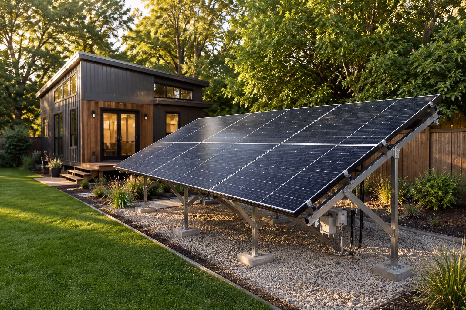 DIY solar kit installation for small home or cabin